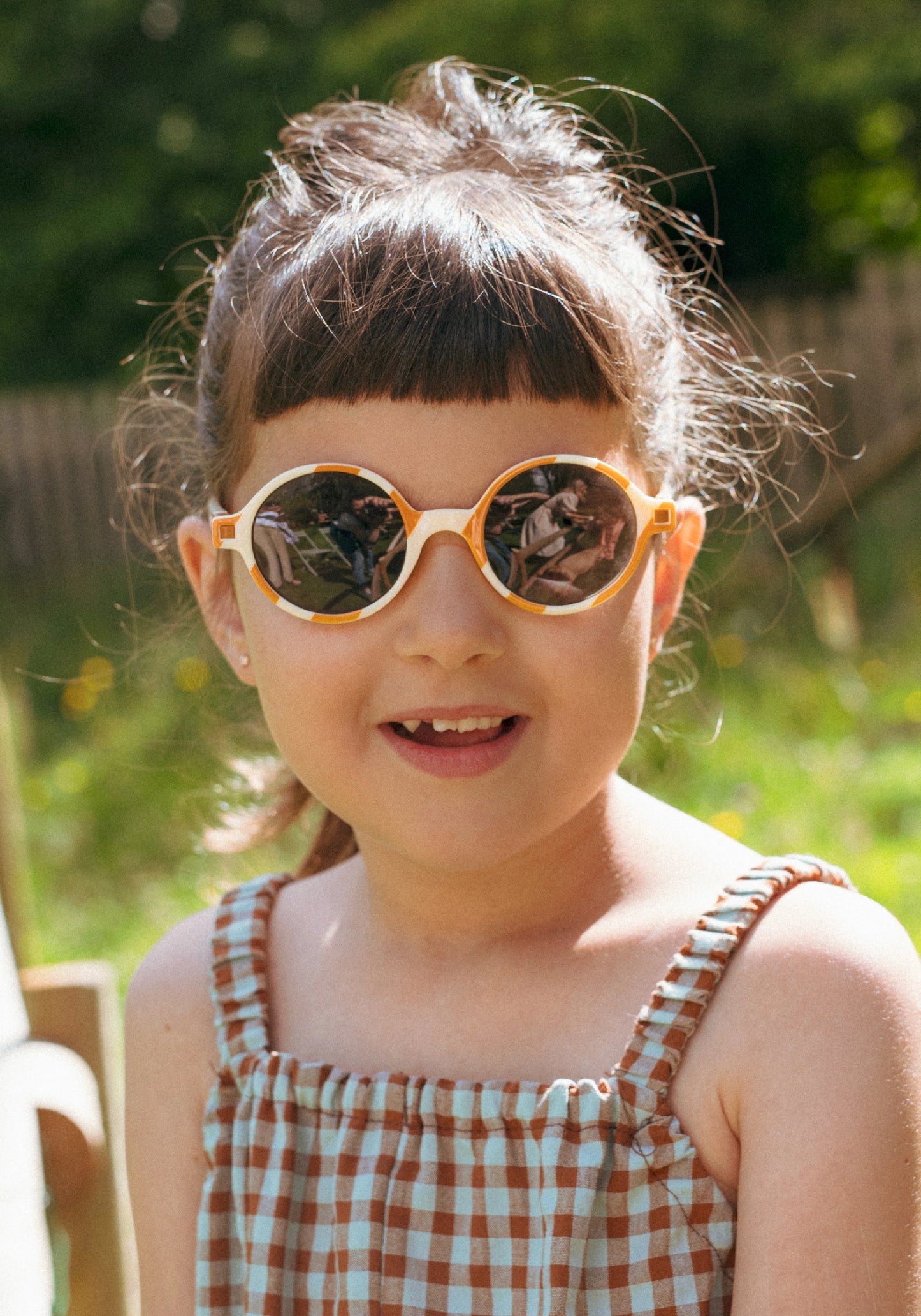 Ochelari de soare polarizați KI ET LA 6-9 ani - Round Sand Stripe