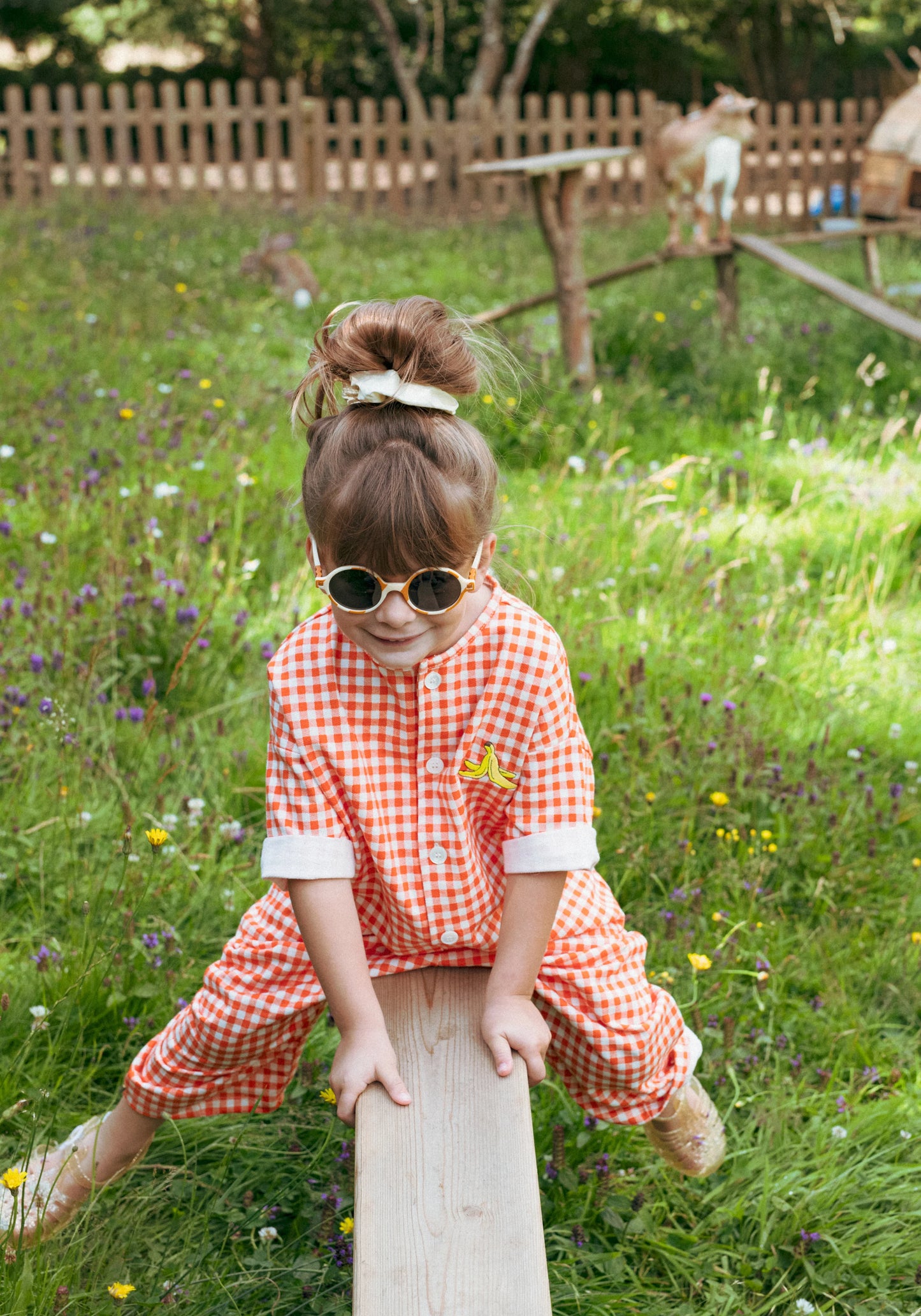 Ochelari de soare polarizați KI ET LA 6-9 ani - Round Sand Stripe