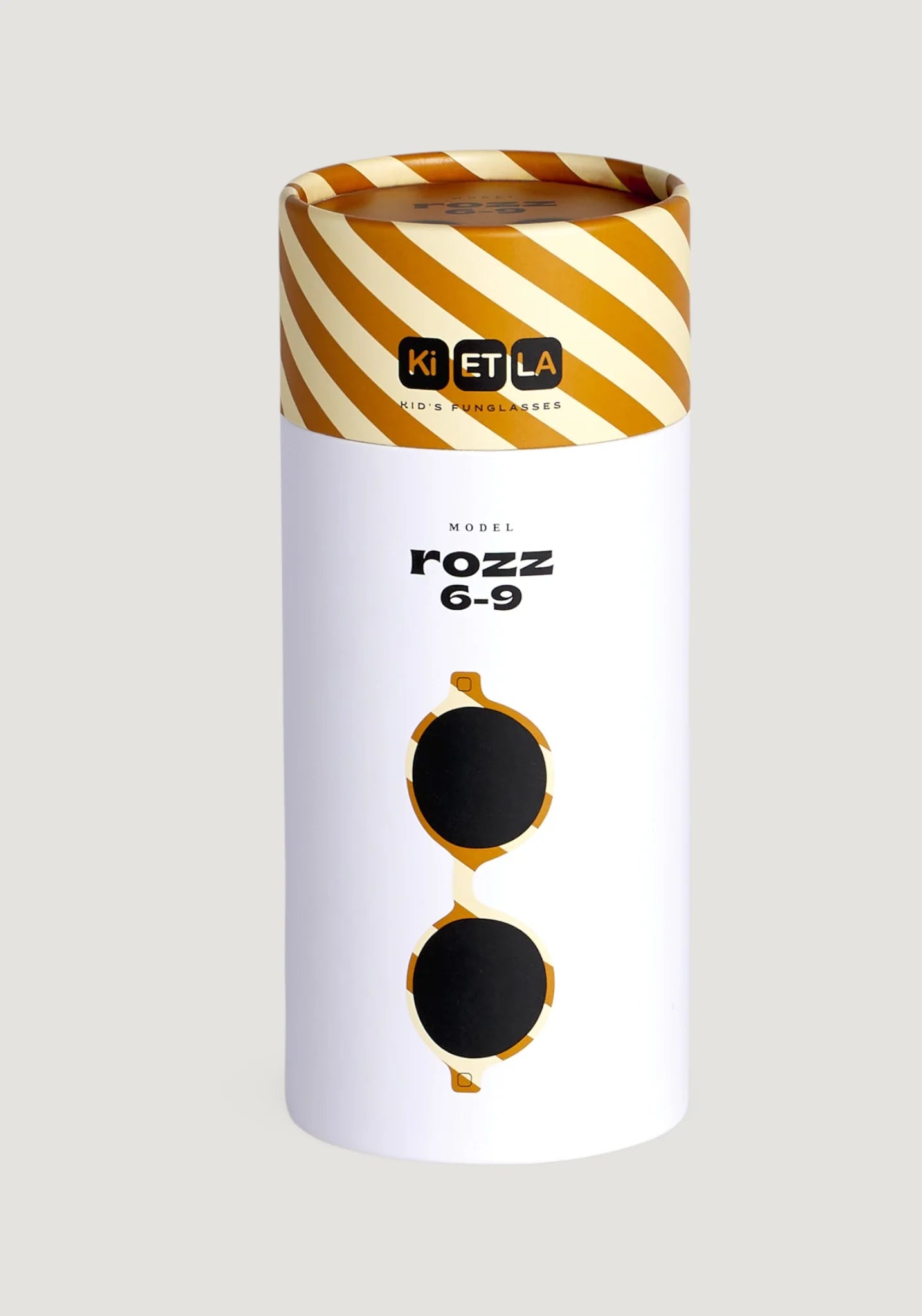 Ochelari de soare polarizați KI ET LA 6-9 ani - Round Sand Stripe