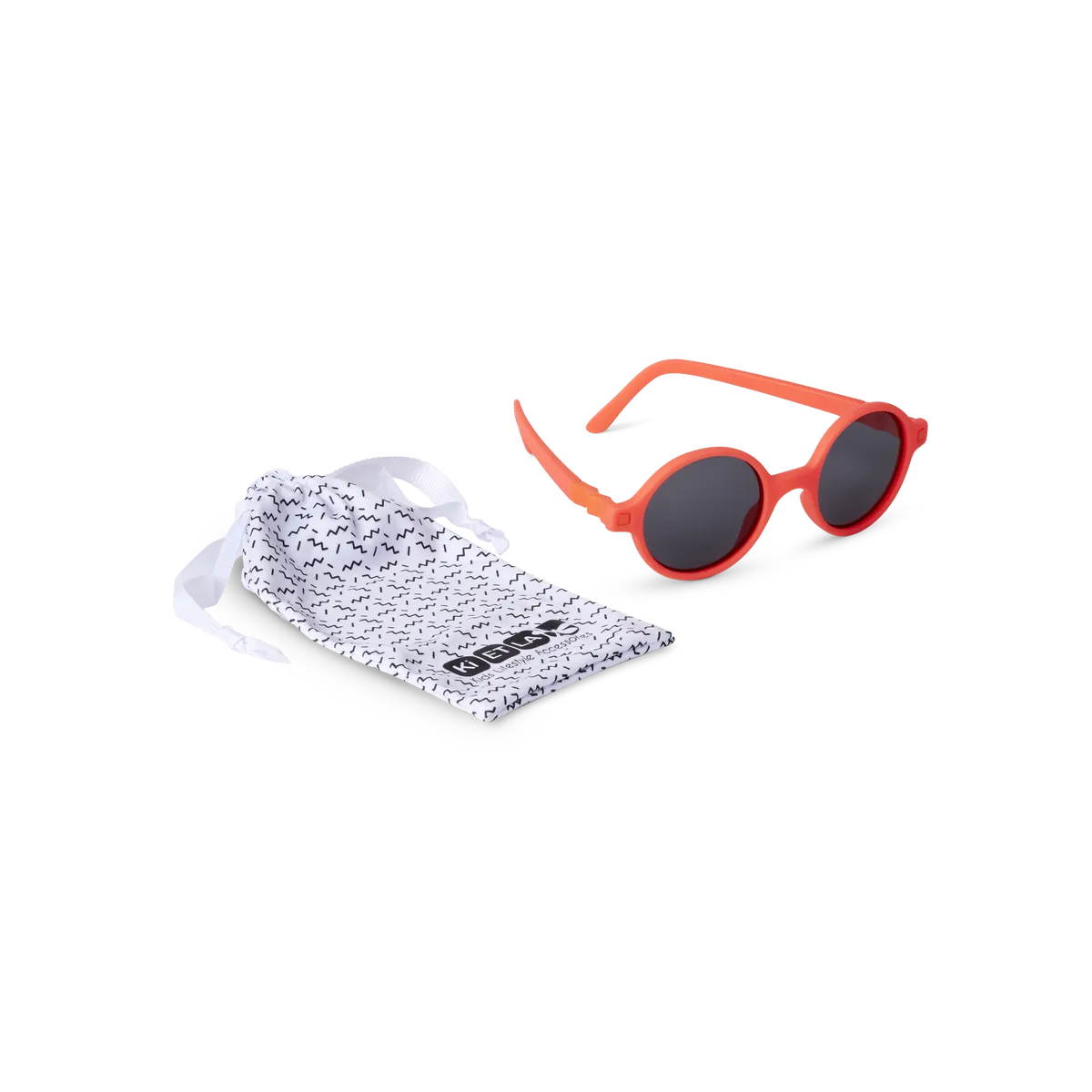 Ochelari de soare Ki ET LA, 6-9 ani - Round Fluo Orange