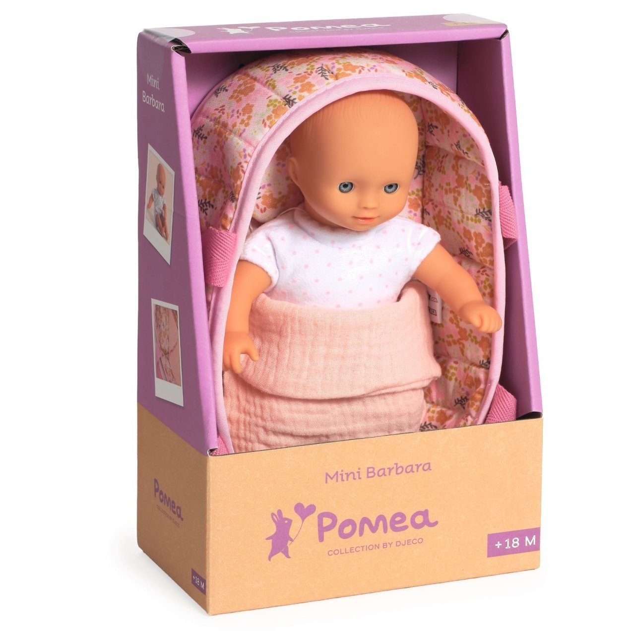 Păpușă Barbara cu coșuleț colecția Pomea, Djeco