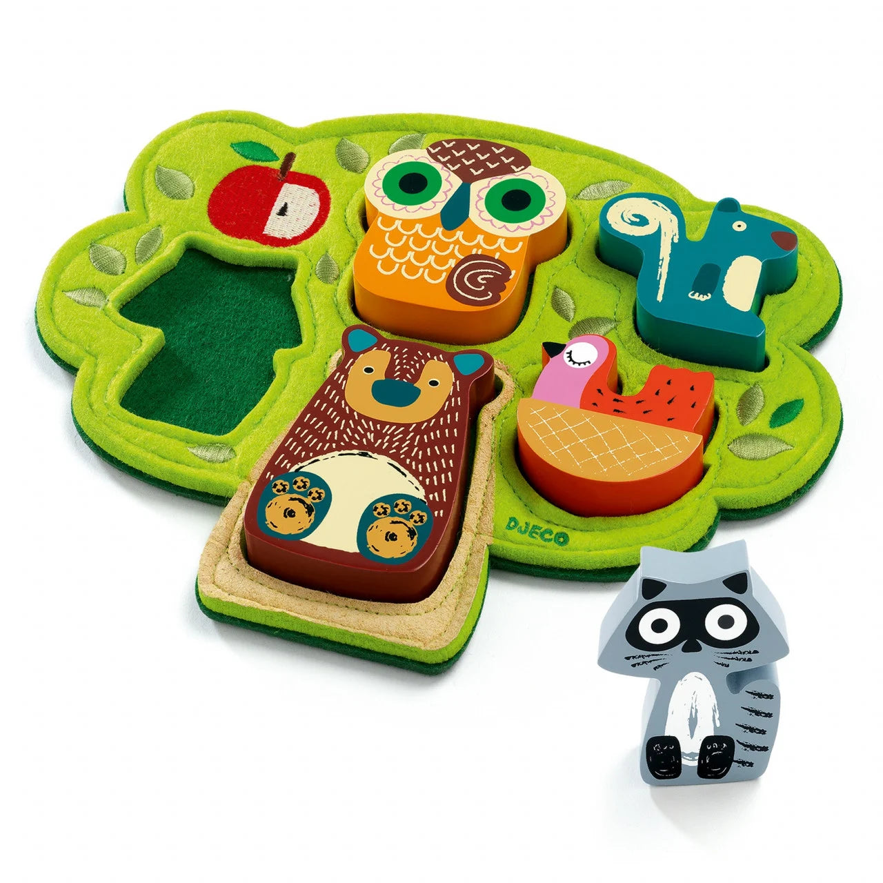 Puzzle Djeco lemn și fetru Oski