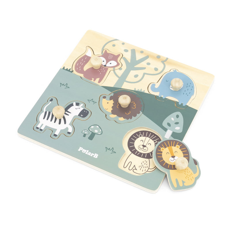 Puzzle cu mânere – Animale, PolarB Viga