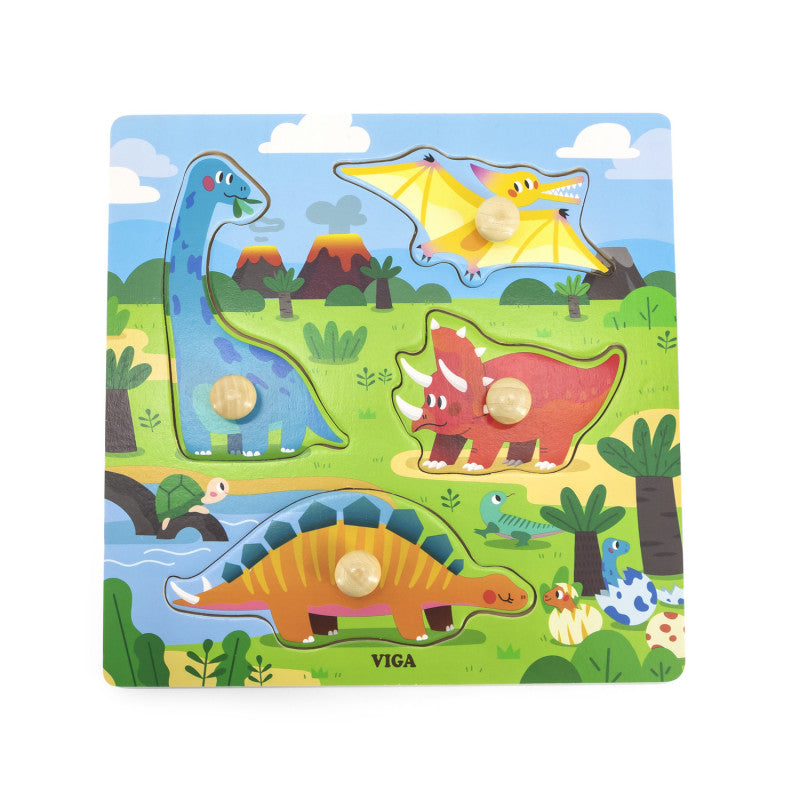 Puzzle cu mânere, Dinozauri, Viga