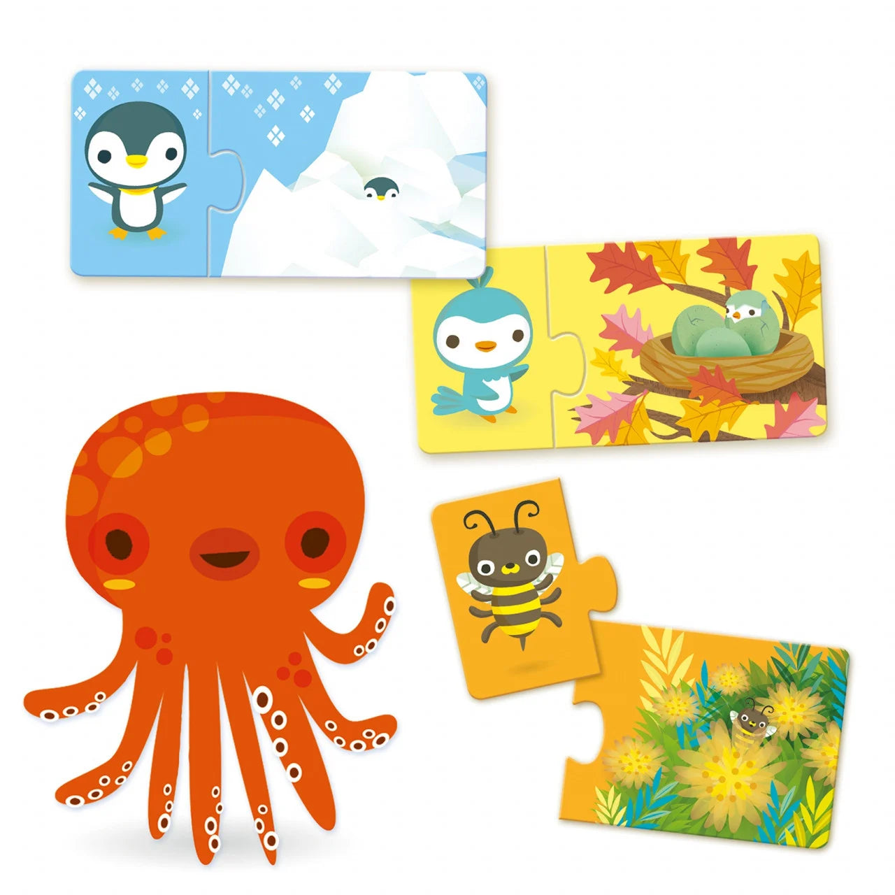 Puzzle duo Ascunselea, Djeco