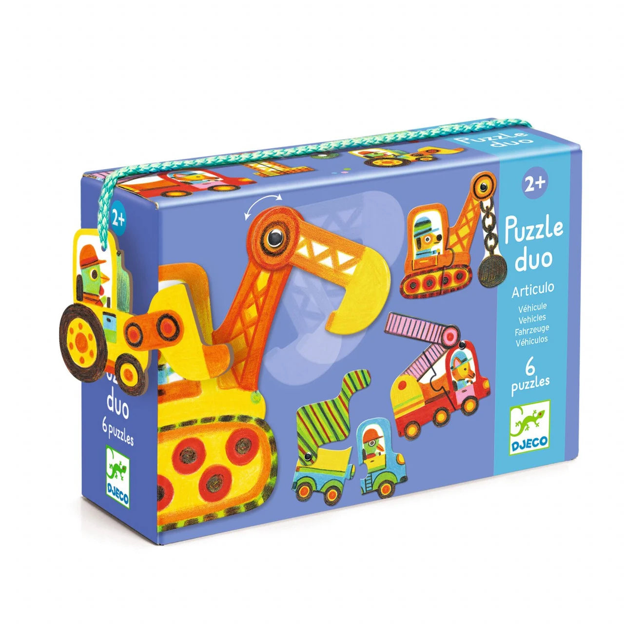 Puzzle duo mobil vehicule Djeco