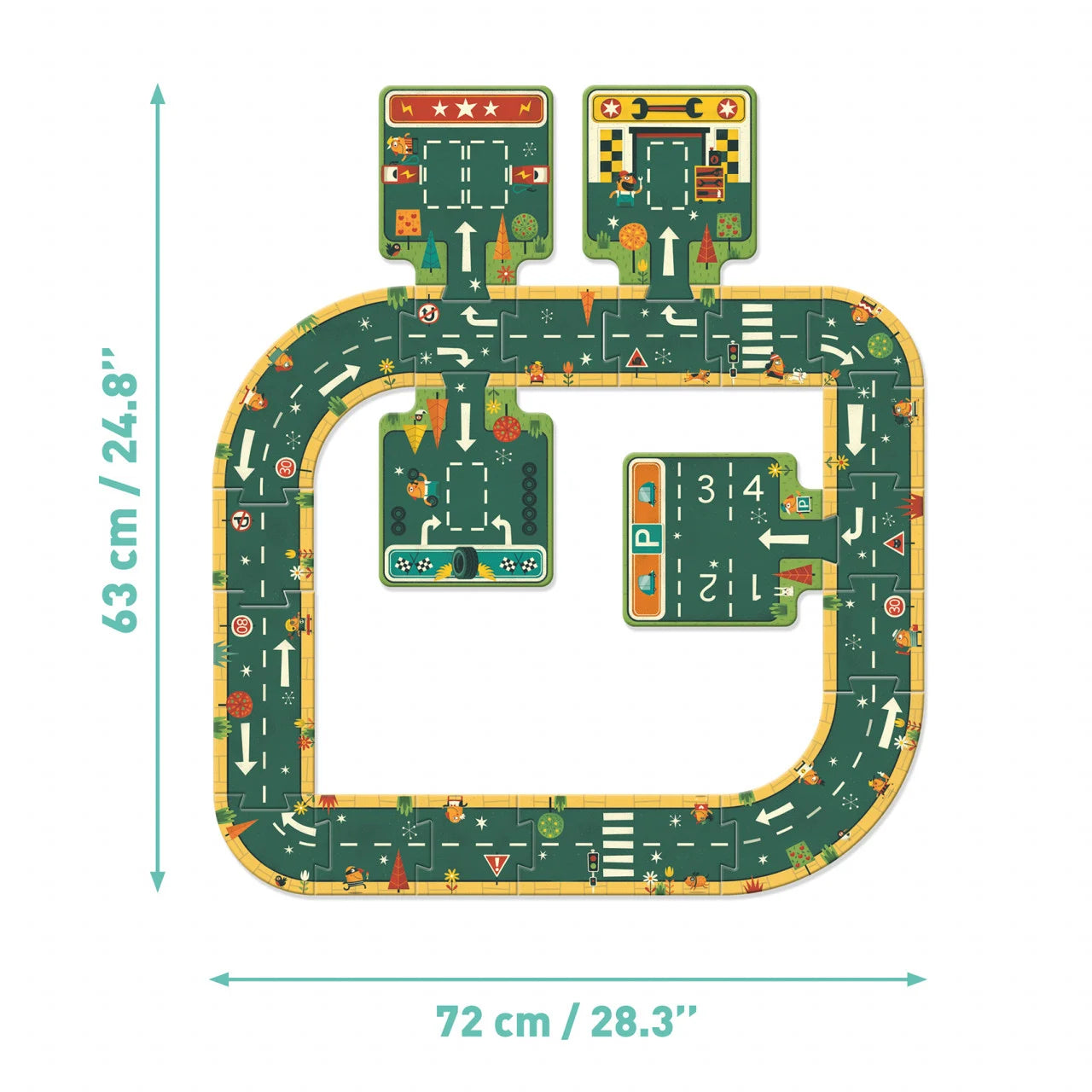 Puzzle gigant Djeco Drumuri