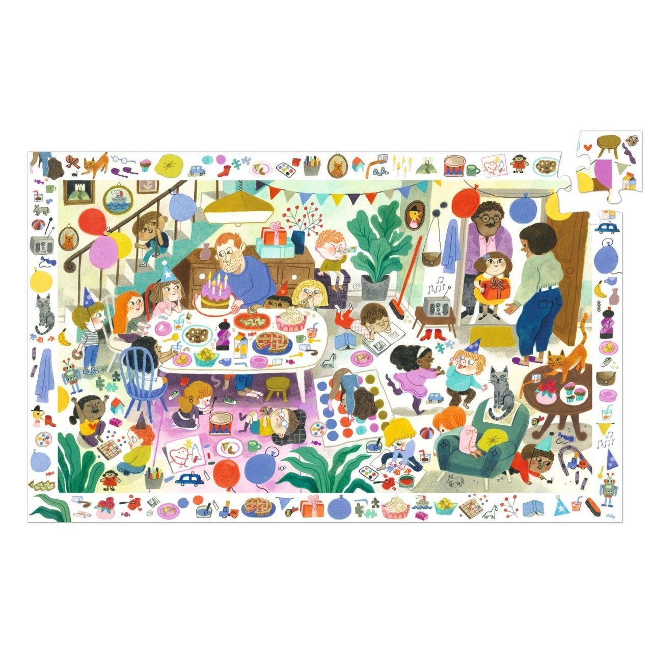 Puzzle Observație Petrecerea , Djeco