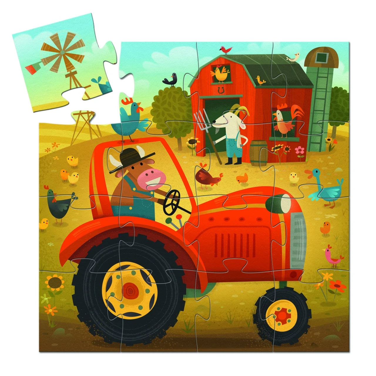 Puzzle Tractorul, Djeco