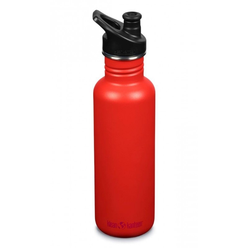 Recipient din oțel inoxidabil 800 ml cu capac sport - Klean Kanteen - Classic Tiger Lily