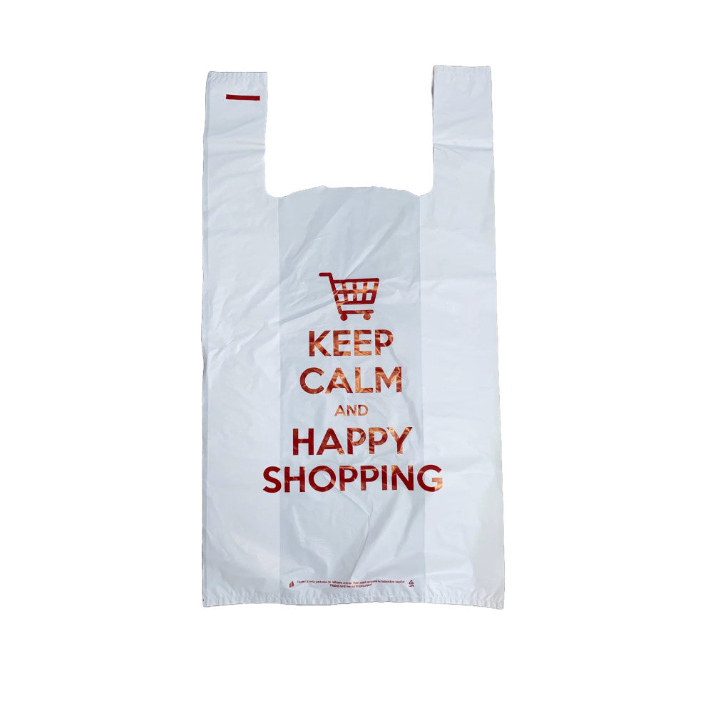 Sacoşǎ reciclată, tip maieu - Keep Calm Cumparaturi