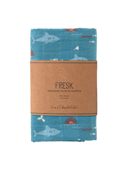 Set 2 museline 70x60 cm, model Shark - Fresk