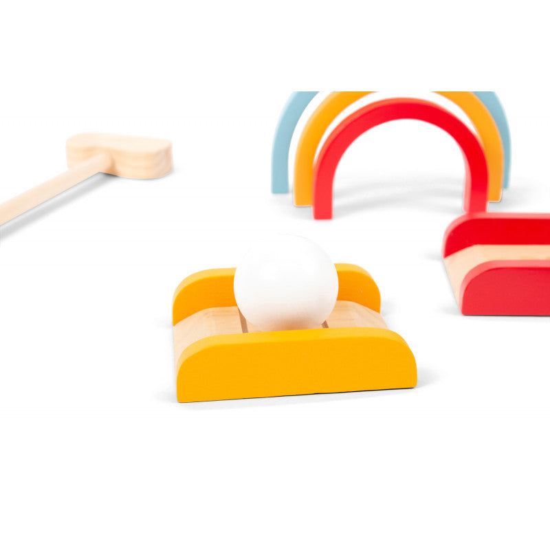 Set de golf din lemn, BS Toys