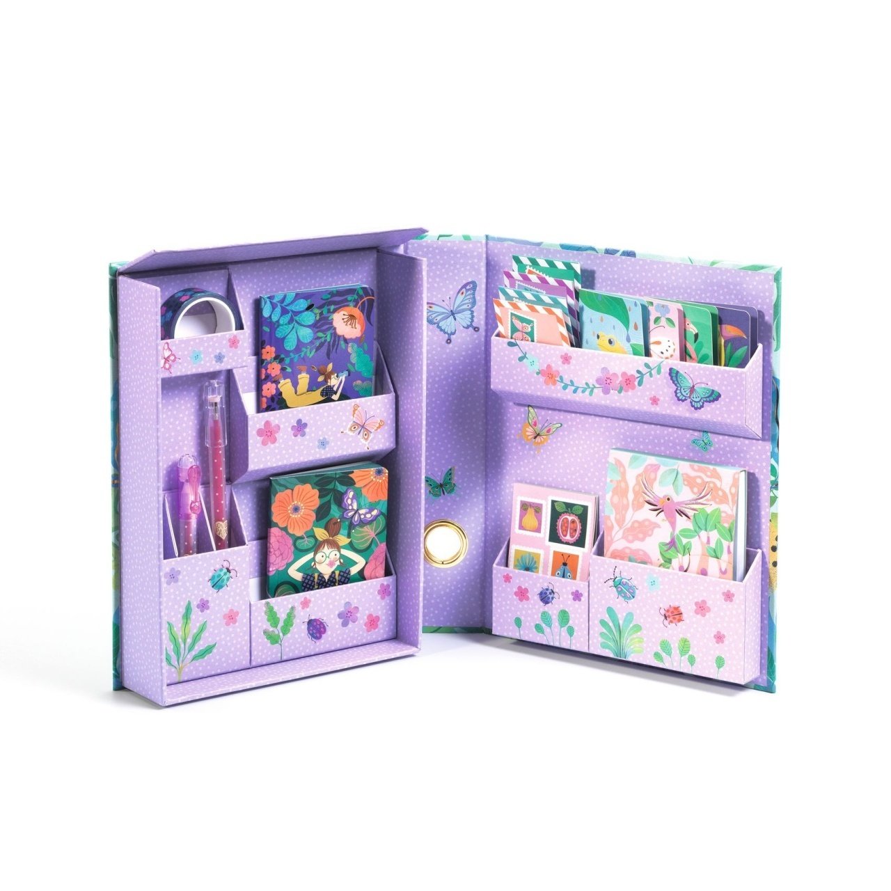 Set de papetărie Marie cu design tropical, Djeco