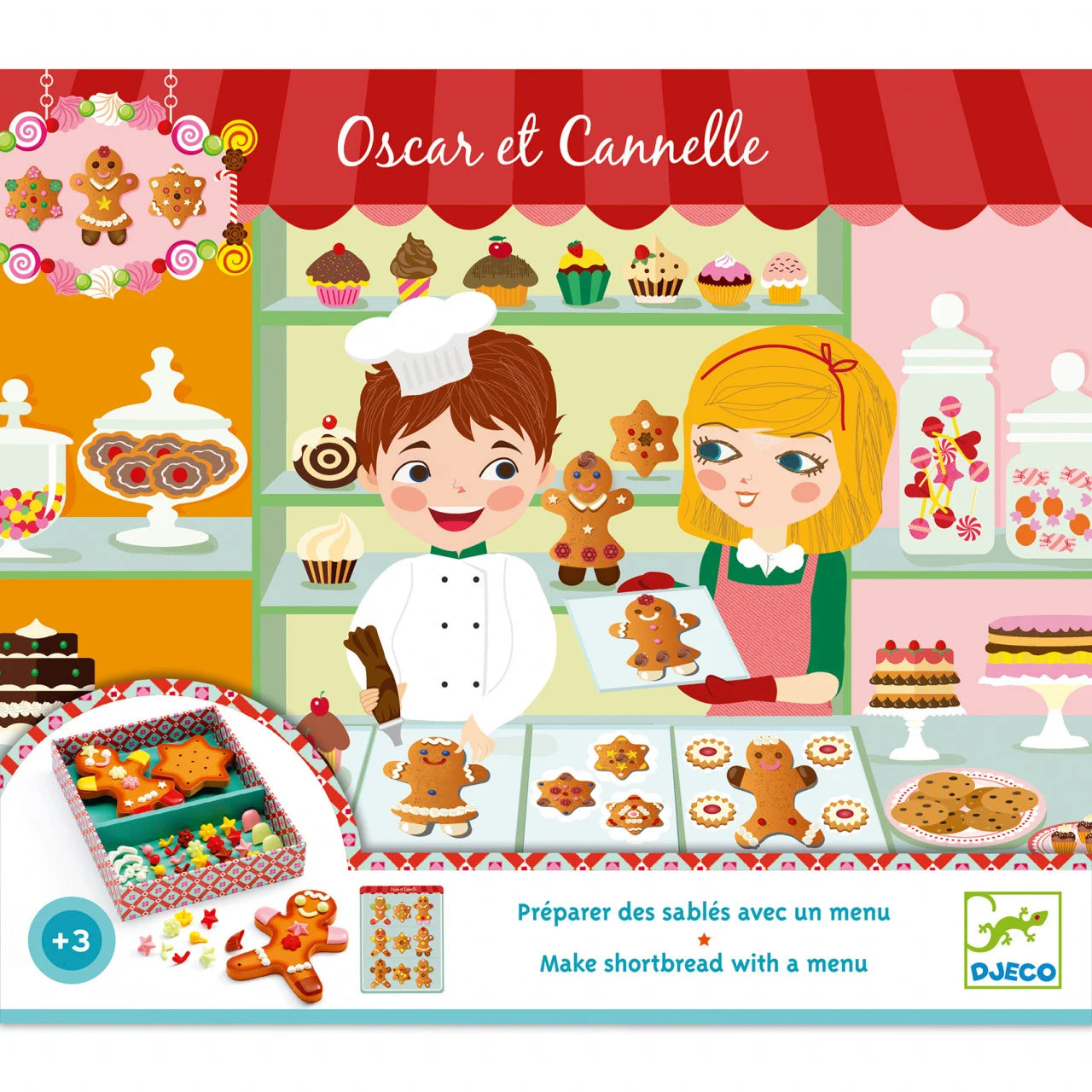 Joc de rol Set de patiserie Oscar şi Cannelle, Djeco