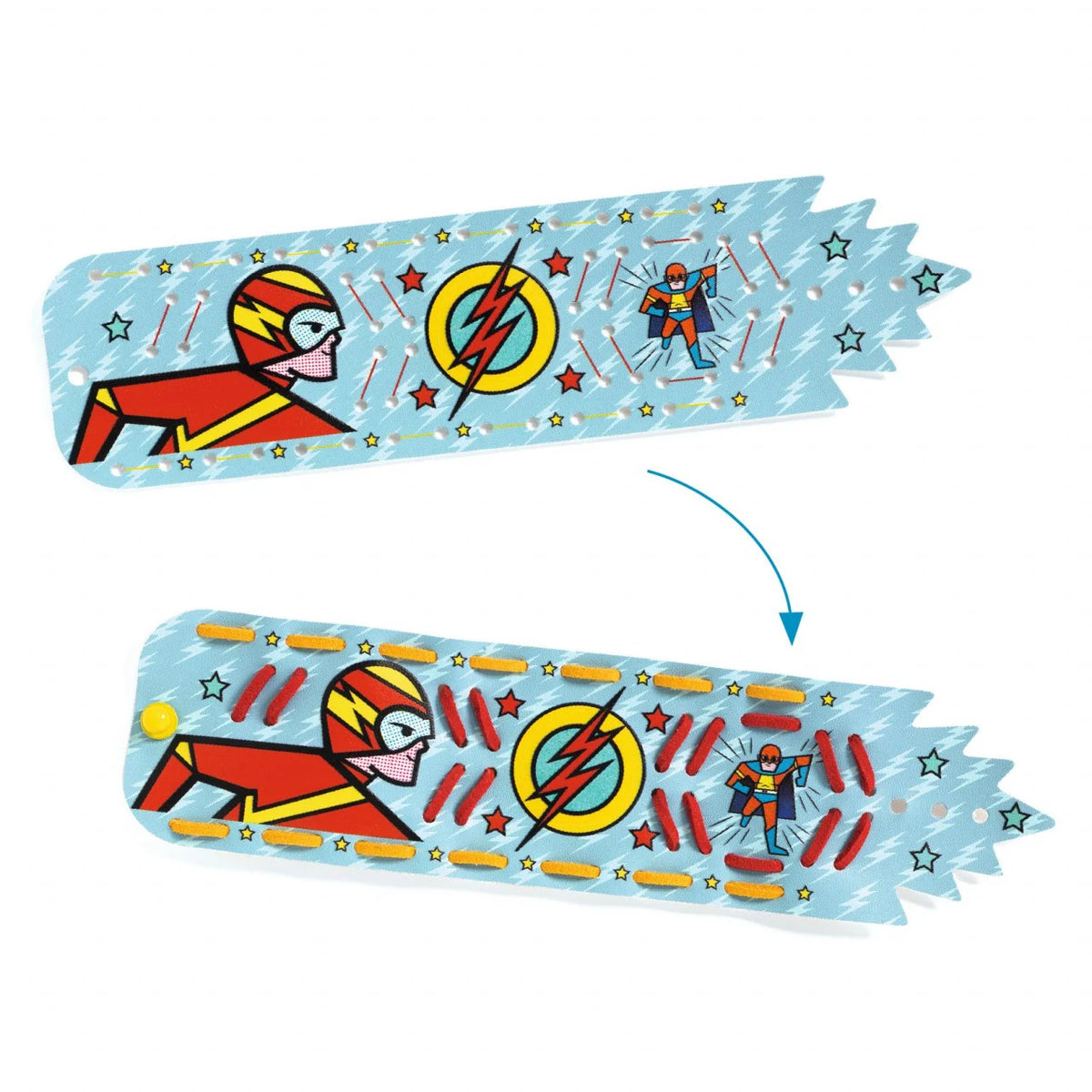 Set DIY Djeco, Brǎțǎri cu super puteri
