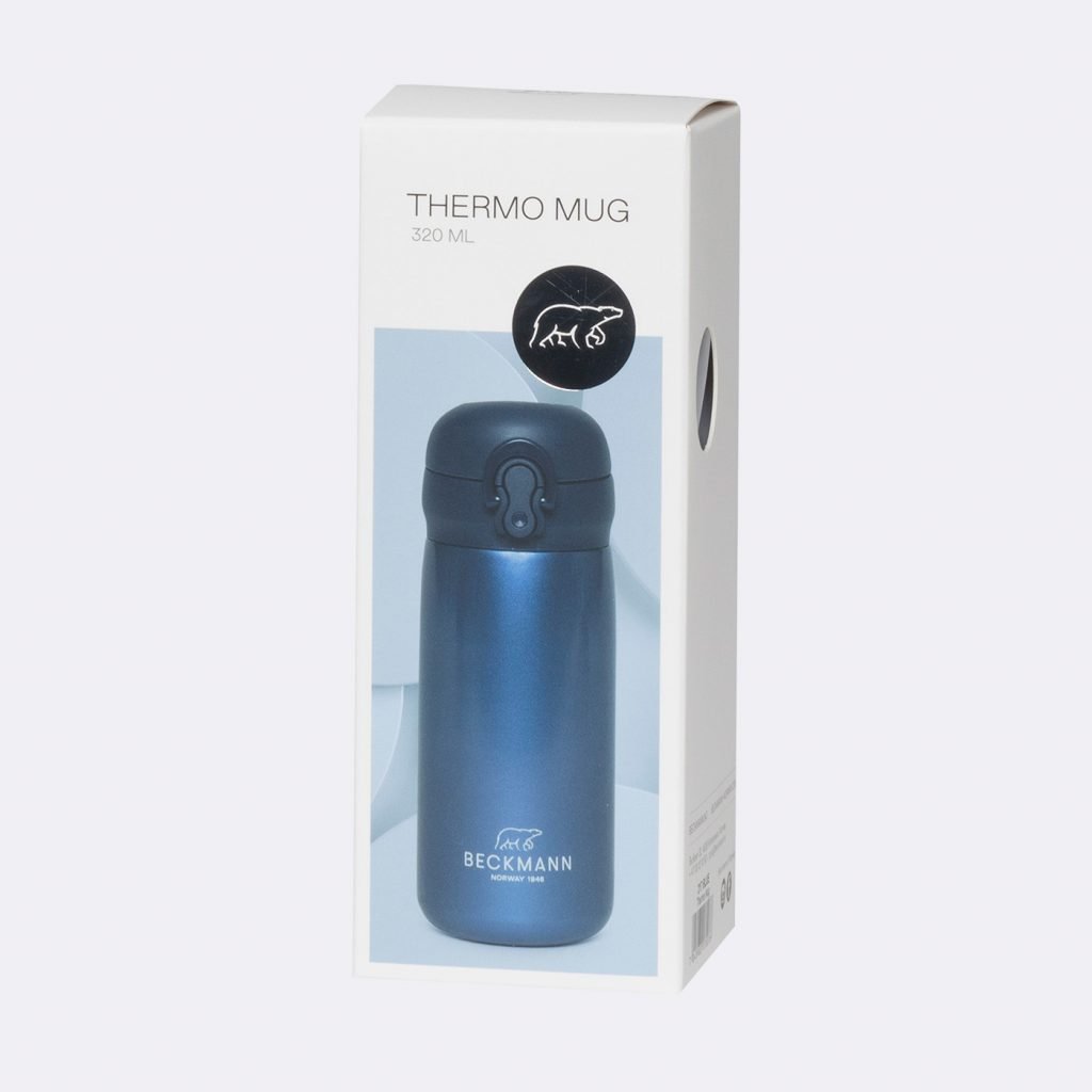 Sticlă Termică Beckmann – Albastru, 320 ml