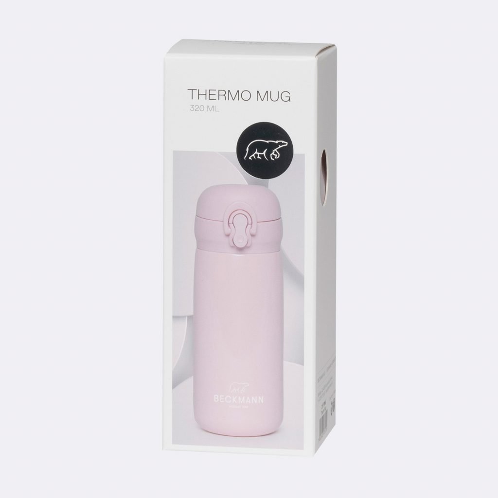 Sticlă Termică Beckmann – Roz, 320 ml