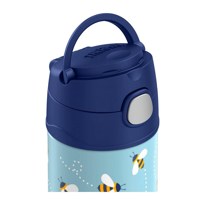 Termos FUNtainer pentru copii cu pai - honey bees, 355 ml