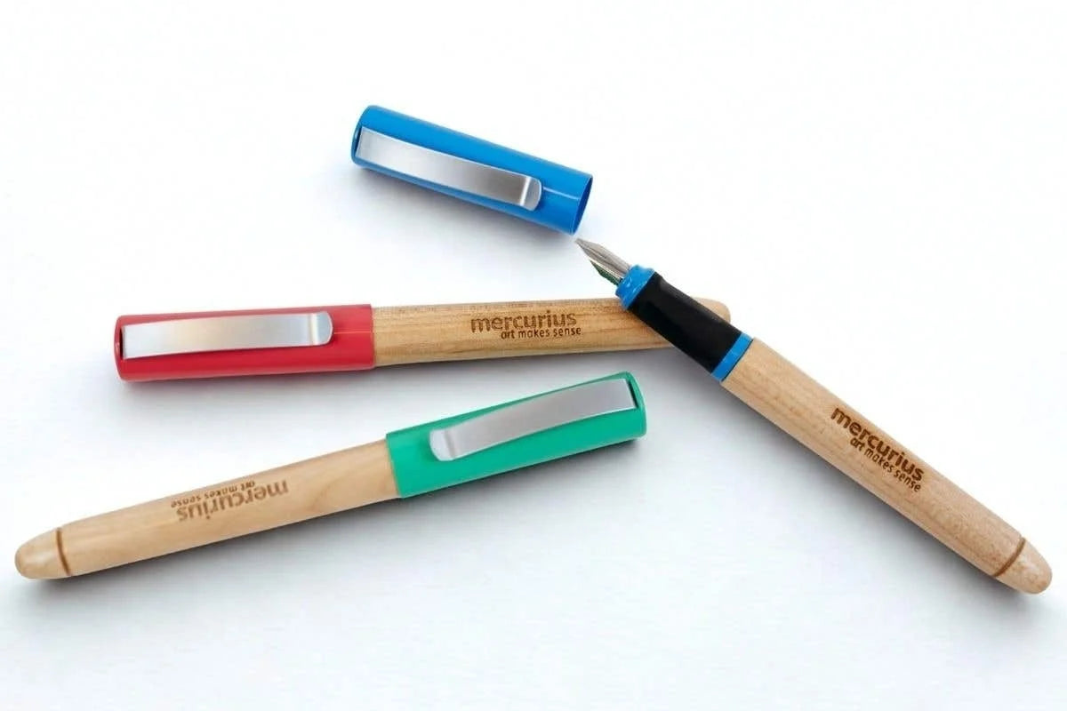 Stilou şcolar Eco Greenfield cu penițǎ caligrafie 1.5 mm - Stockmar Mercurius