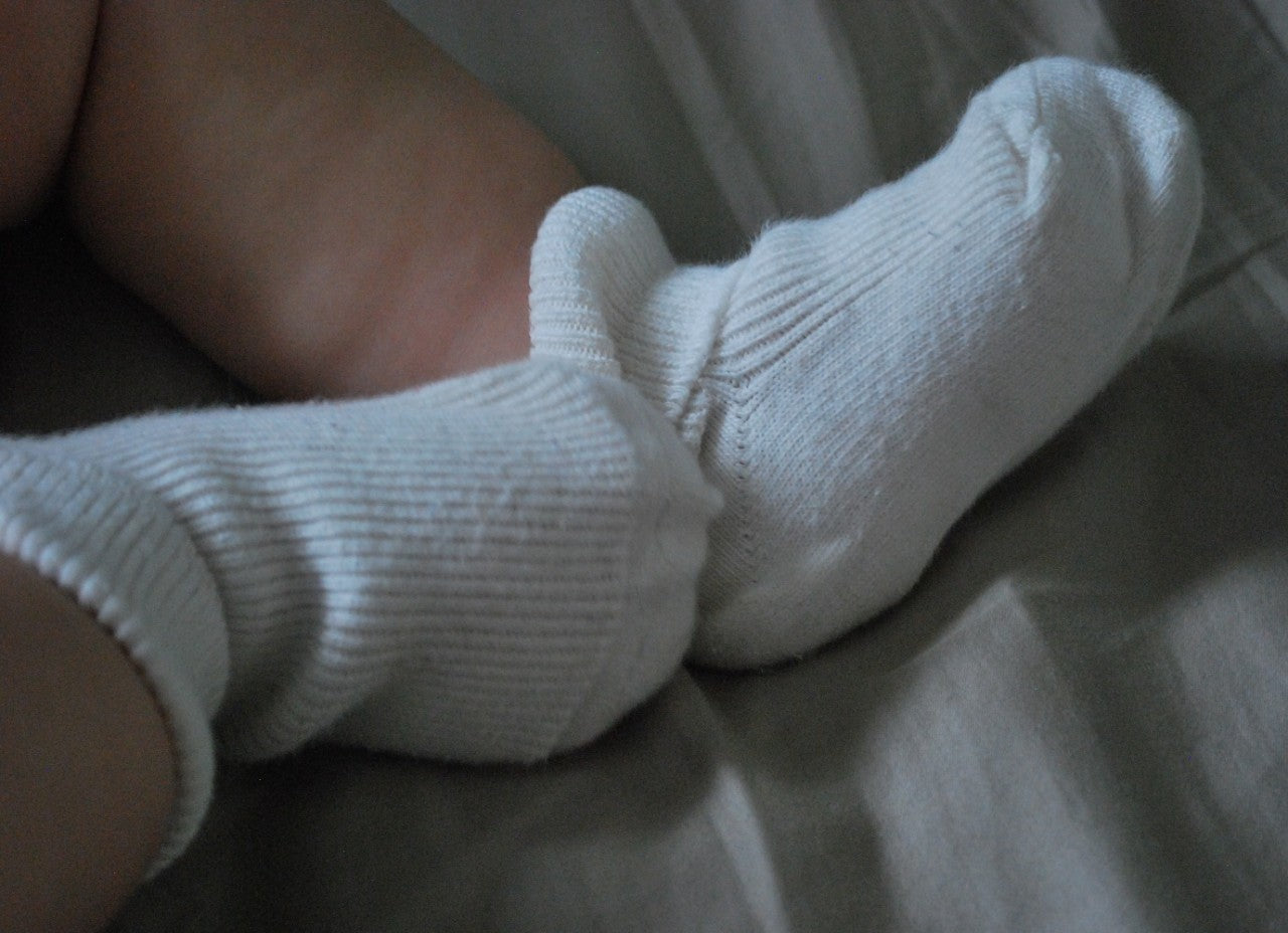 Șosete fine Hirsch Natur din lână organică și bumbac - Roșu