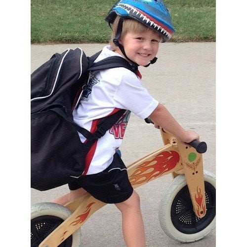 Bicicletă de echilibru Wishbone originală 2-în-1 (bicicletă din lemn fără pedale cu 2 roți)