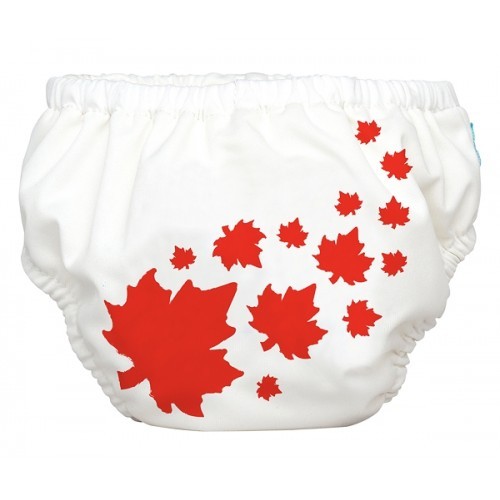 Scutec de inot si chilotel de antrenament la olita Charlie Banana Maple Leaf