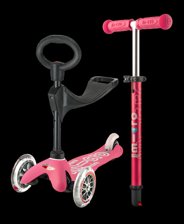 Trotinetă Mini Micro 3 in 1 Deluxe Pink 1-6 ani