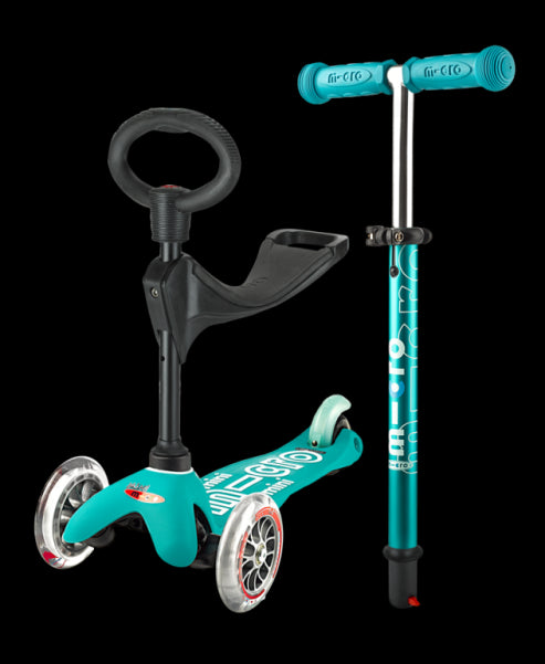 Trotineta Mini Micro 3 in 1 Deluxe Aqua 1-6 ani