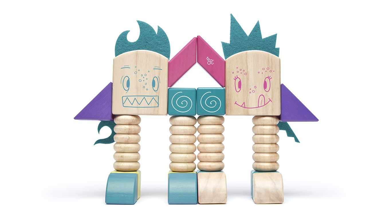 Beans & Tumtum, jucarie din lemn magnetic Tegu