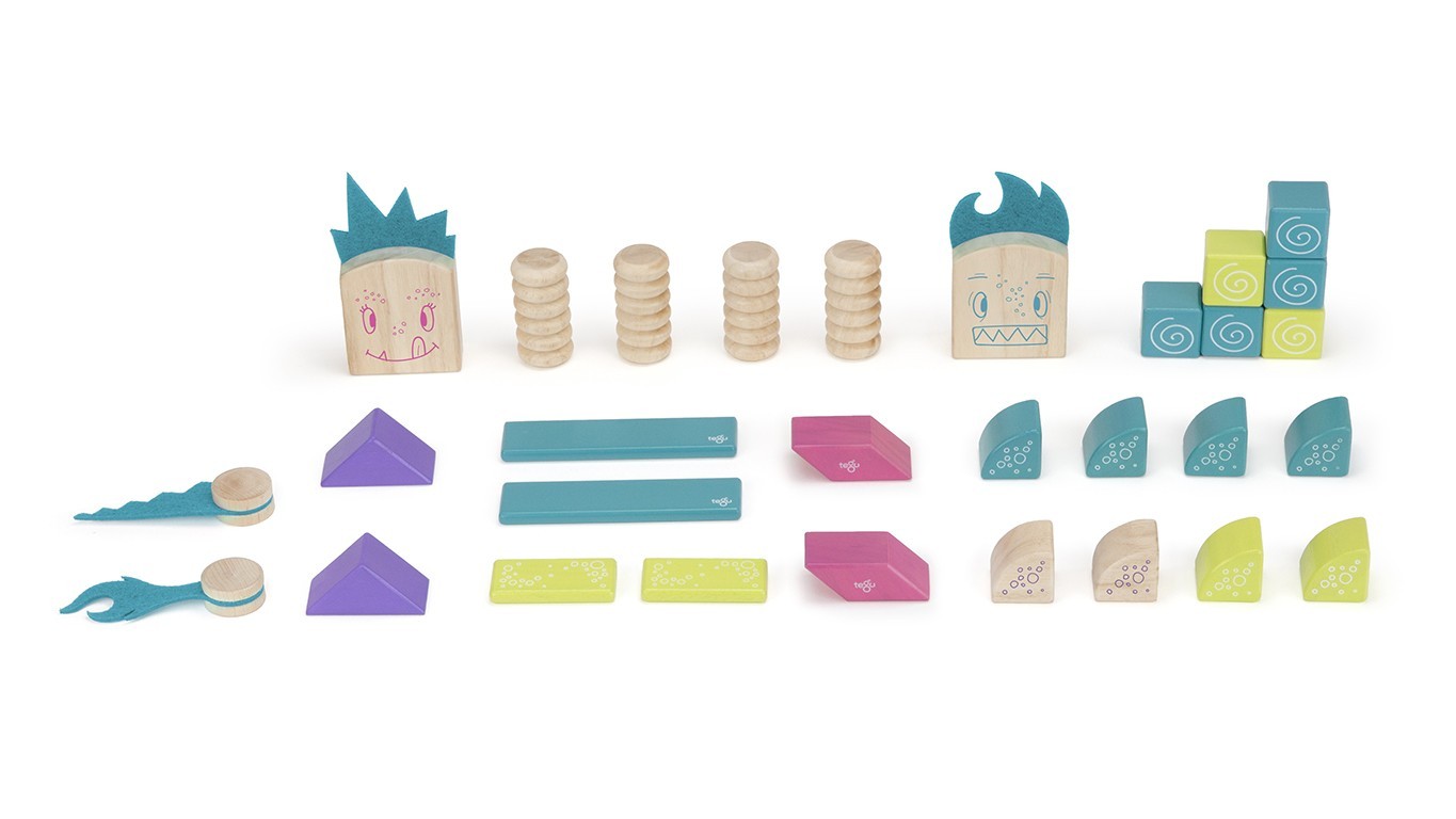 Beans & Tumtum, jucarie din lemn magnetic Tegu