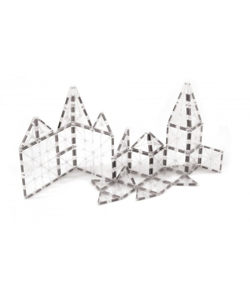 Set Magna-Tiles - 32 Piese Magnetice De Construcție Transparente (ICE)
