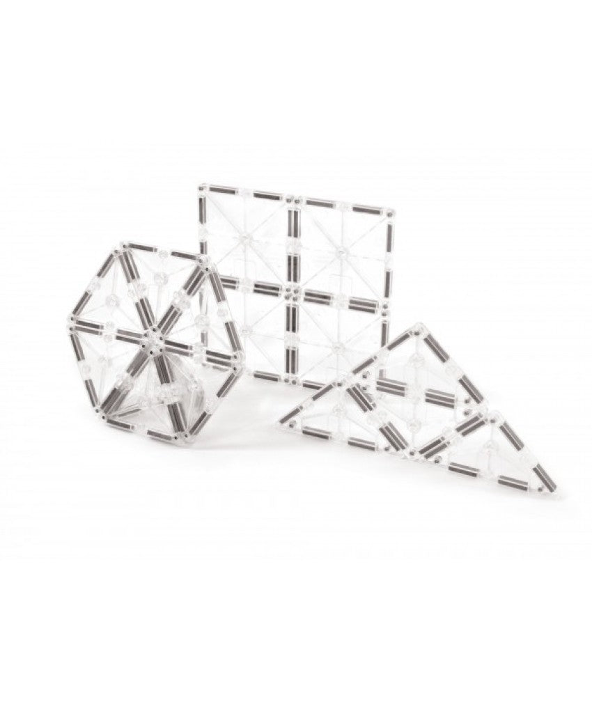 Set Magna-Tiles - 32 Piese Magnetice De Construcție Transparente (ICE)