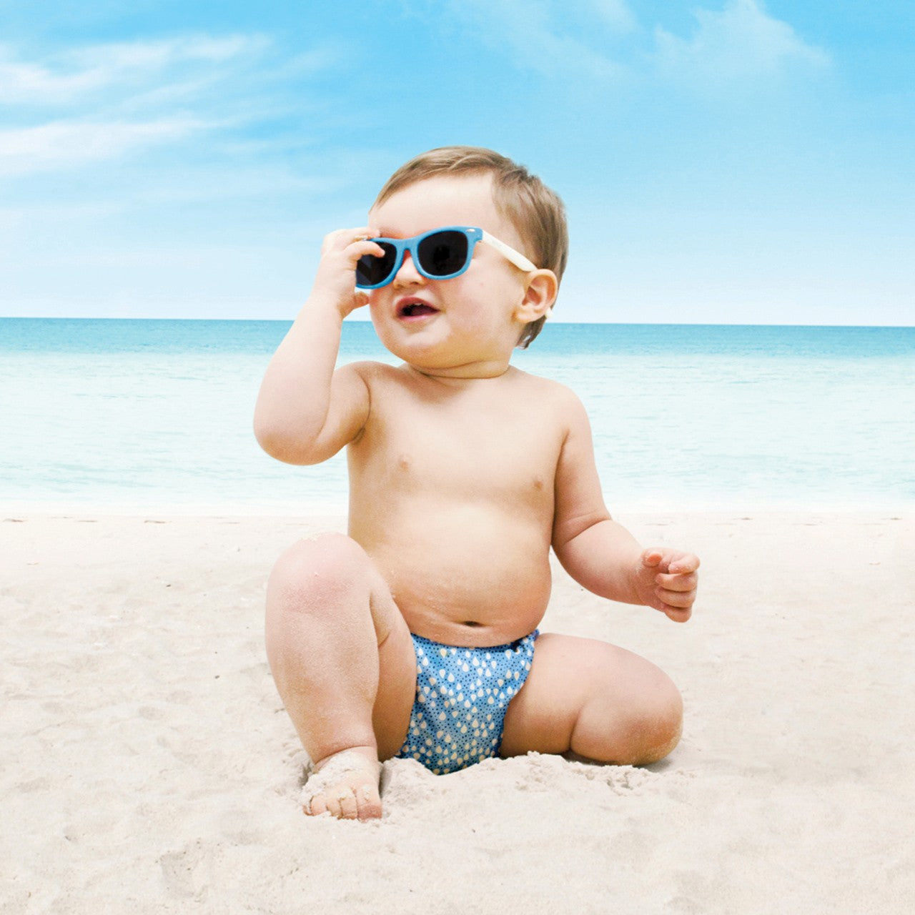 Scutec refolosibil de înot Bambino Mio - Ocean Drop