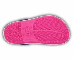 Slapi Crocs (Kids' Crocband™ Clog) - Neon Magenta / Neon Purple