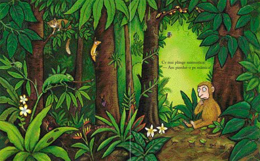 Maimuțica Bramburica de Julia Donaldson, cu ilustrații de Axel Scheffler