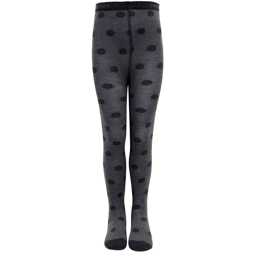 Dres Melton din lână și bumbac - Dots Dark Grey Melange