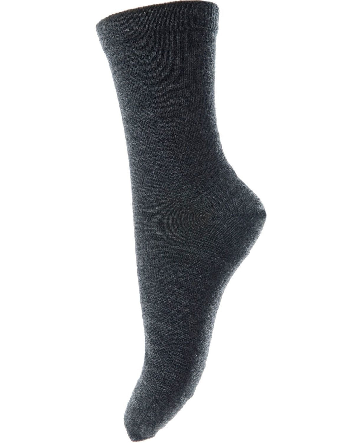 Șosete subțiri adult mp Denmark din lână și bumbac - Ankle Dark Grey