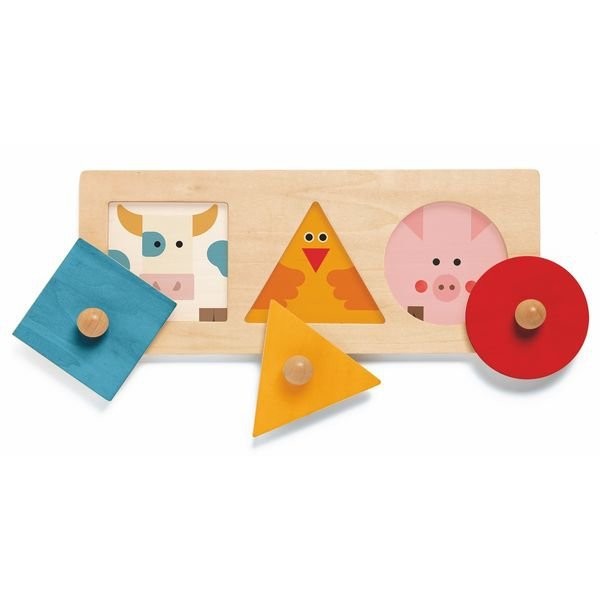 FormaBasic Djeco, puzzle forme geometrice