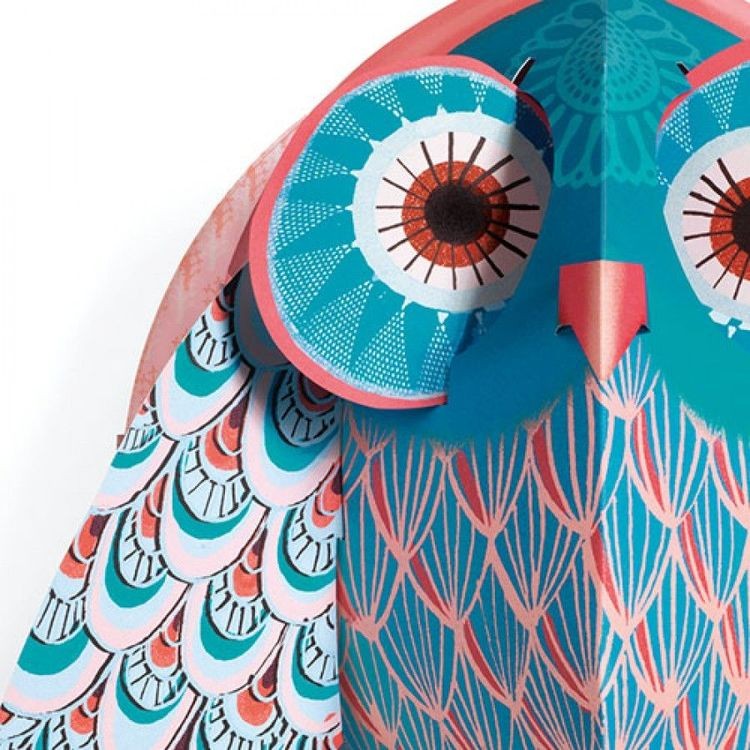 Decoraţie pop-up Bufnița colorată - Djeco - v2