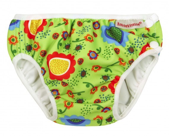 Scutec de înot ImseVimse Green Flower