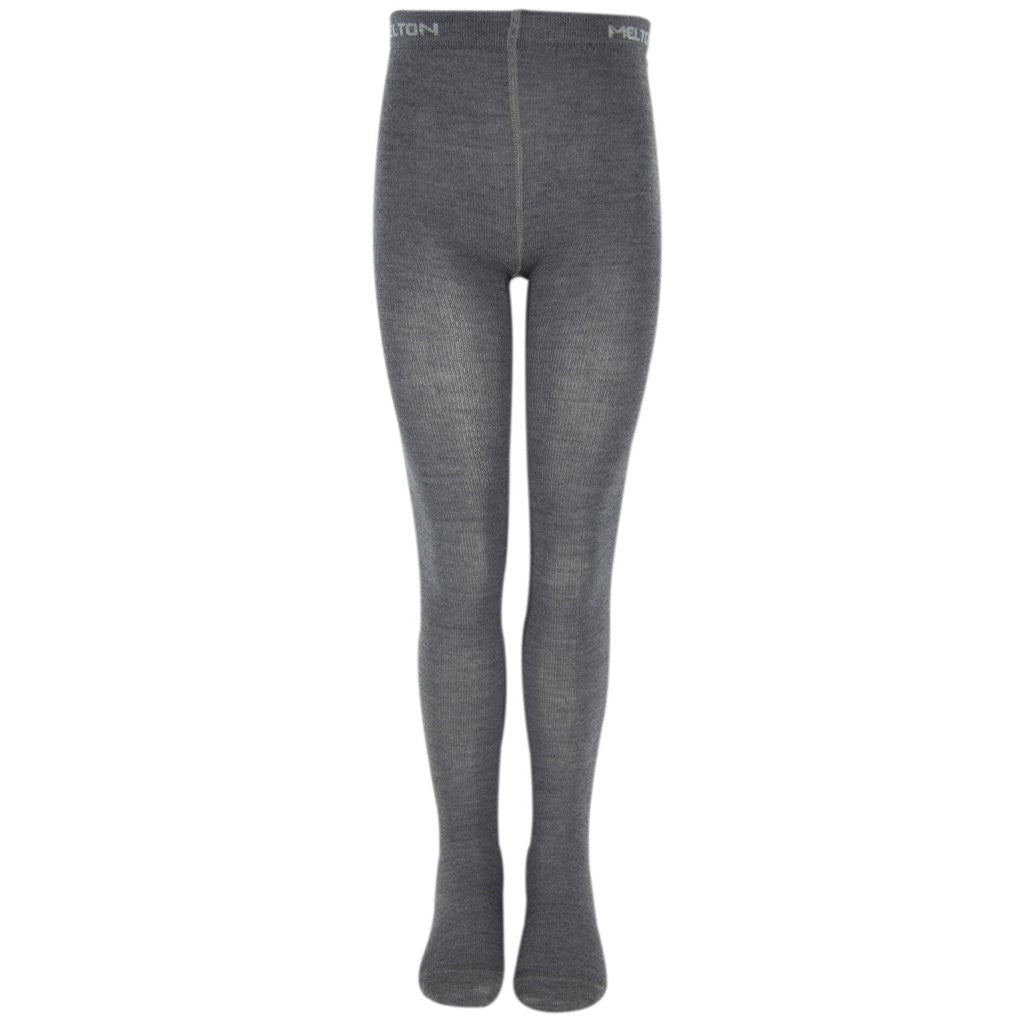 Dres Melton din lână și bumbac - Basic Dark Grey Melange