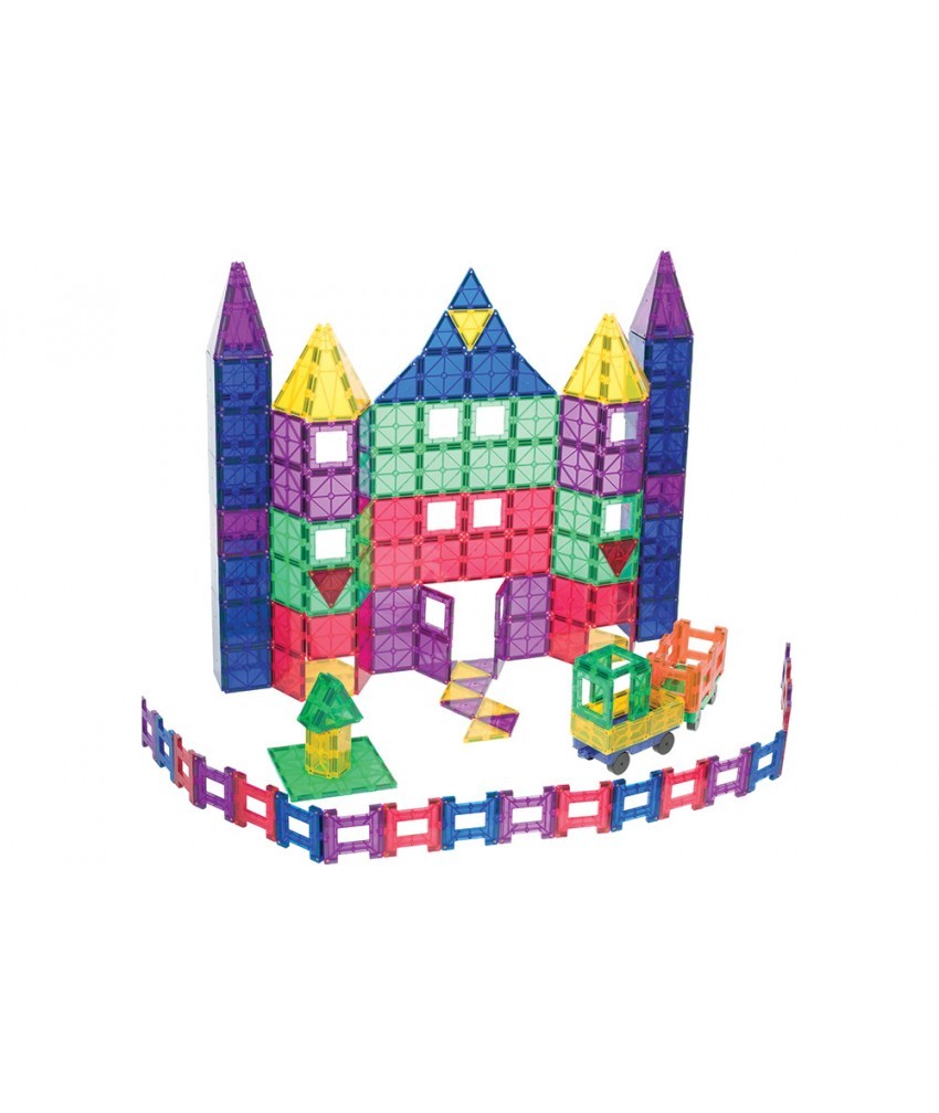 Set Playmags - 150 Piese Magnetice De Constructie + 18 Accesorii