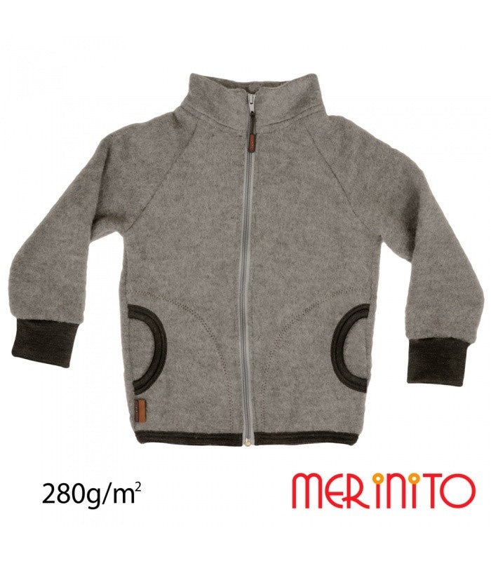 Jachetă Merino Soft Fleece Merinito - Foggy Gray