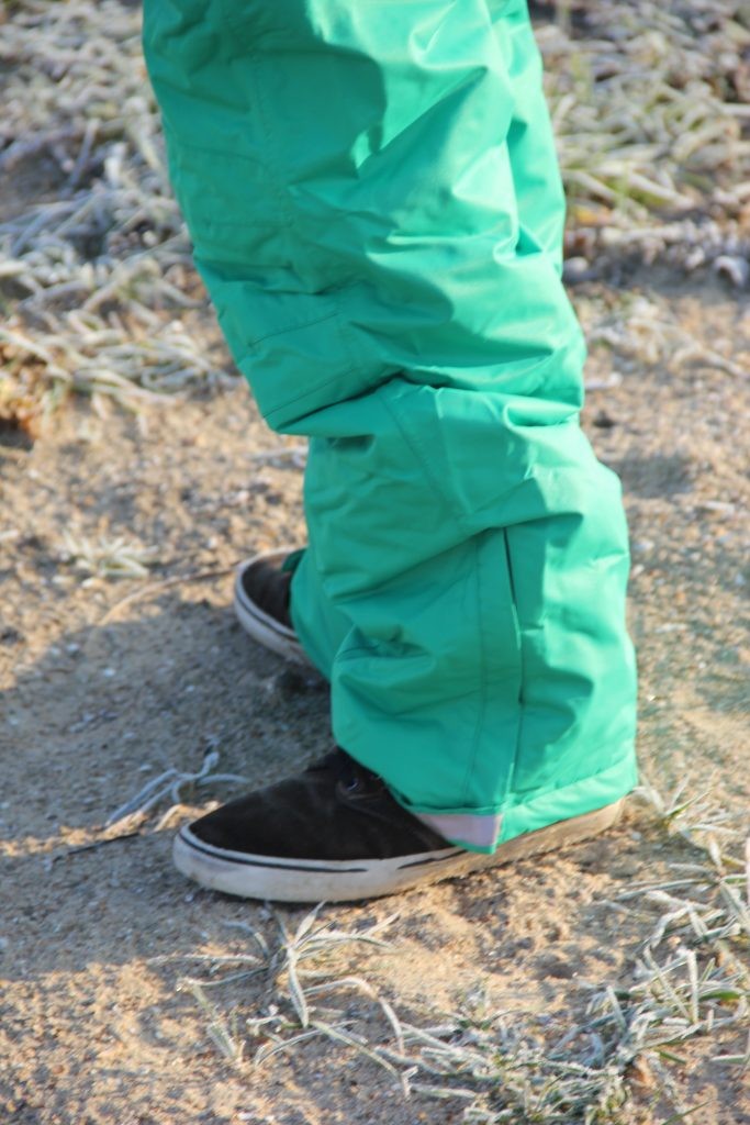 Pantaloni de iarnă cu bretele green - DucKsday