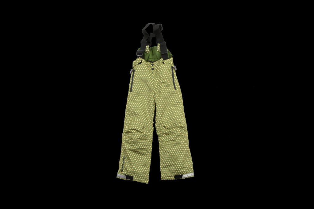 Pantaloni de iarna cu bretele funky green - Ducksday