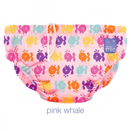 Scutec refolosibil de înot Bambino Mio - Pink Whale