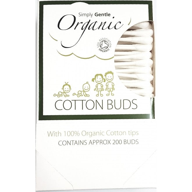 Bețișoare urechi Macdonald & Taylor din bumbac organic, 200 buc