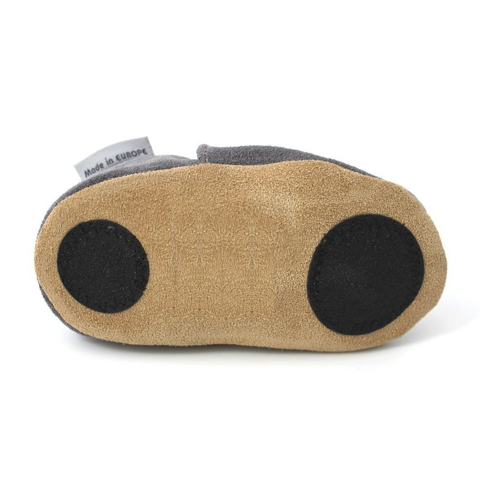 Papucei din piele întoarsă Kivala - Mouse