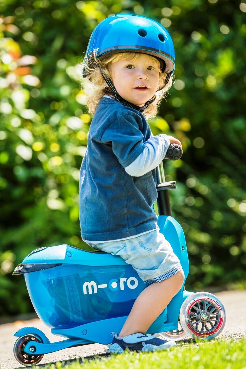 Trotinetă Micro Mini2go Deluxe Plus Blue +18 luni